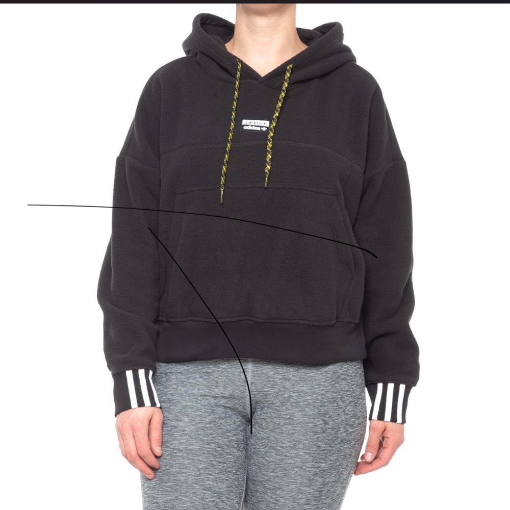 NWT Adidas women’s fleece hoodie top size M warm